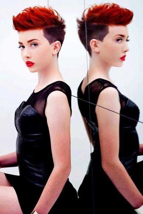 Funky Shaved Hairstyle for Short Hair