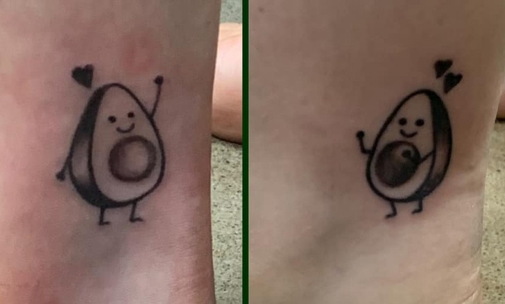 Avocado bonding Tattoo