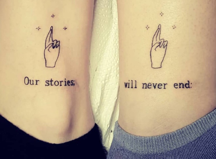 will never end tattoo that couple