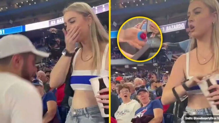 Woman Slapped Her Boyfriend At MLB Game